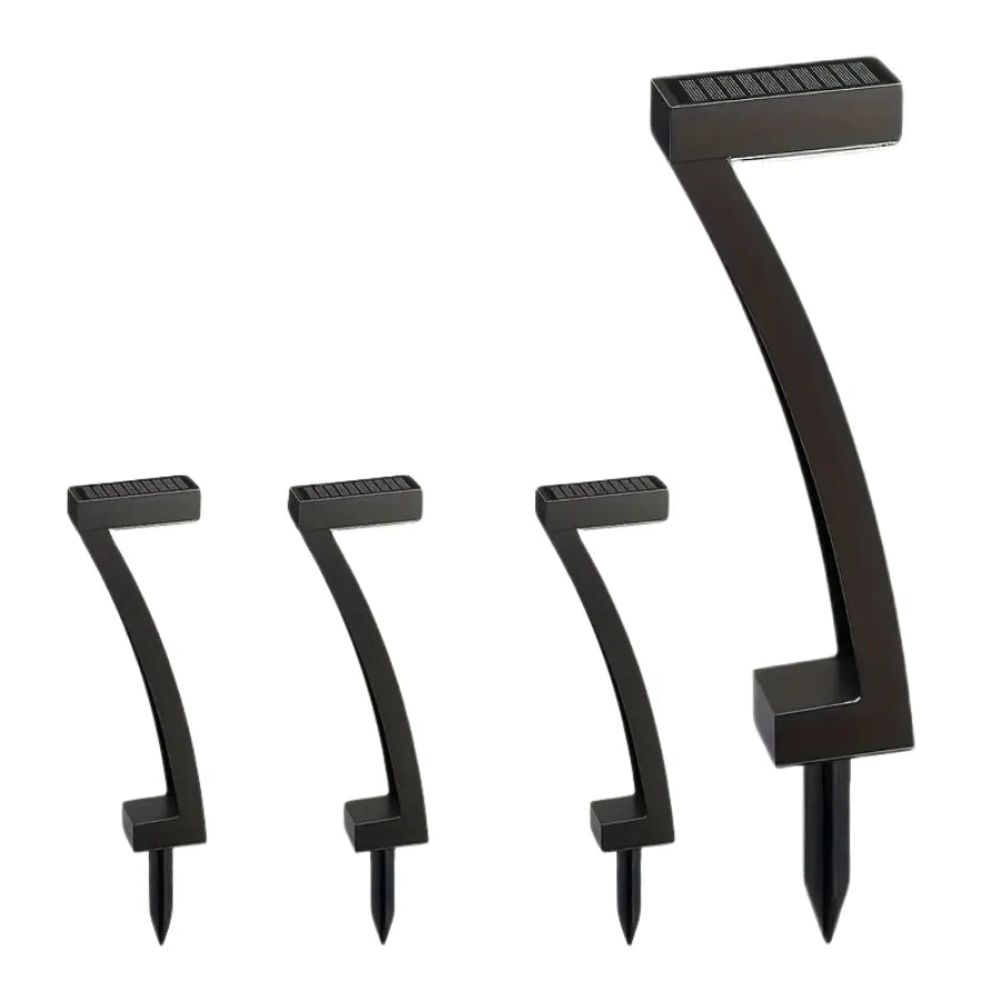 LumiStyl – Lampadaires Solaires Design pour Jardin (x4)