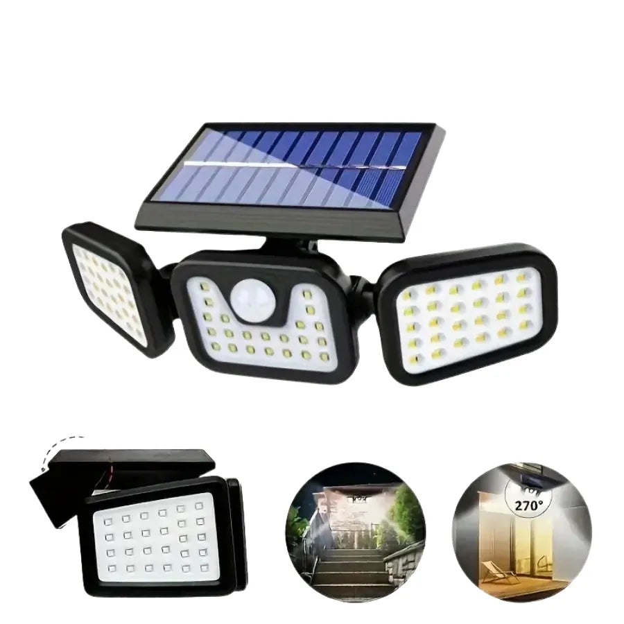 SolarGuard 3X - Solar Detecting Outdoor Wall Lamp